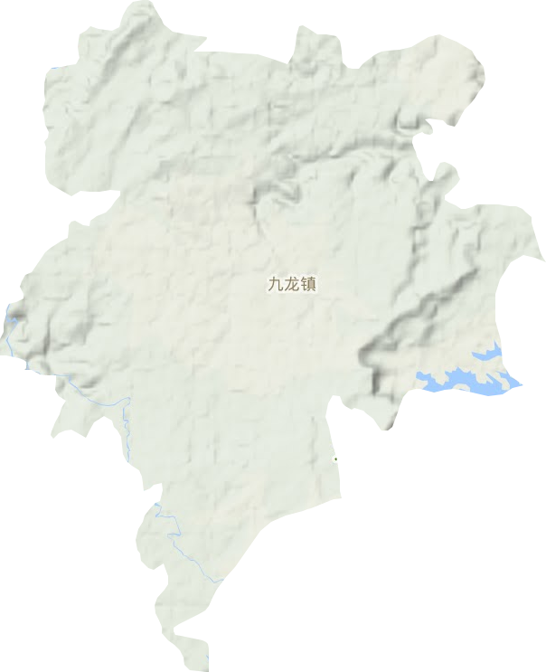 九龙镇地形地图