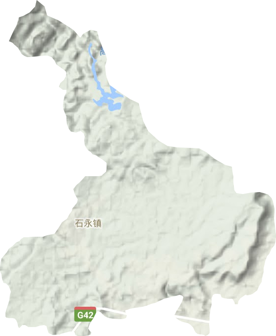 石永镇地形地图