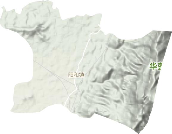 阳和镇地形地图
