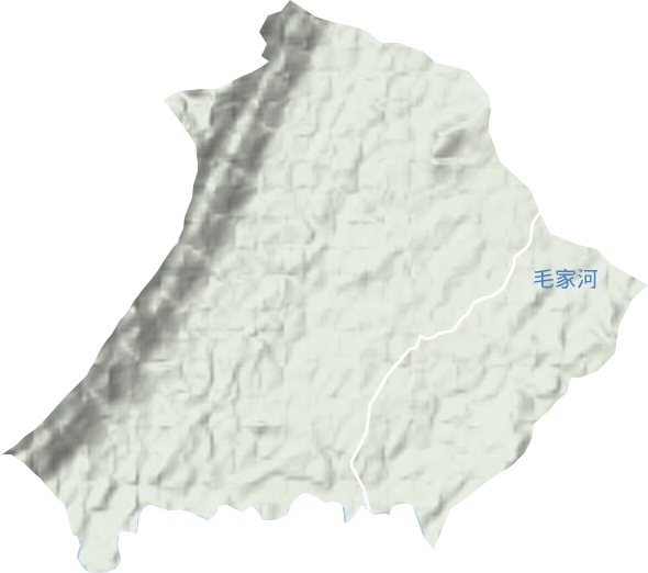 南岳镇地形地图