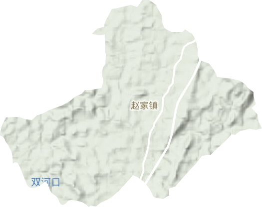 赵家镇地形地图