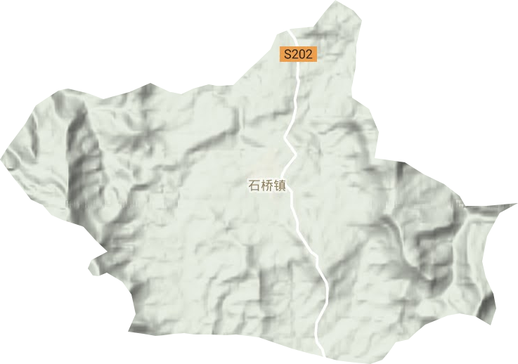 石桥镇地形地图