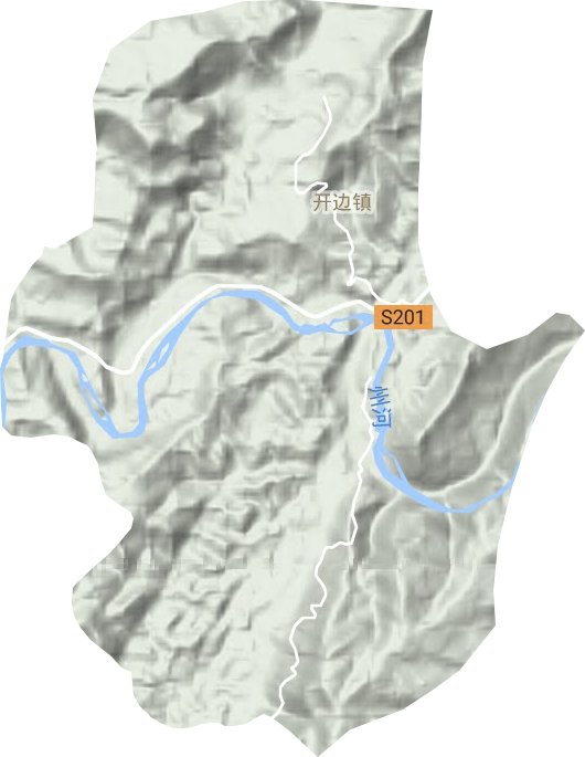 君塘镇地形地图