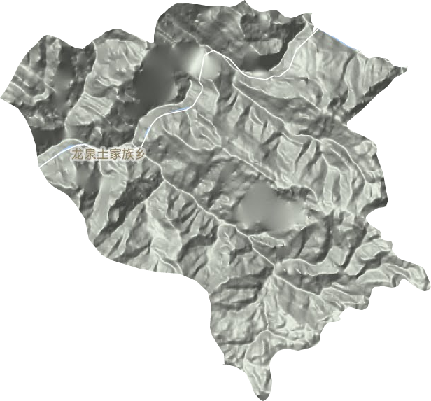 龙泉土家族乡地形地图