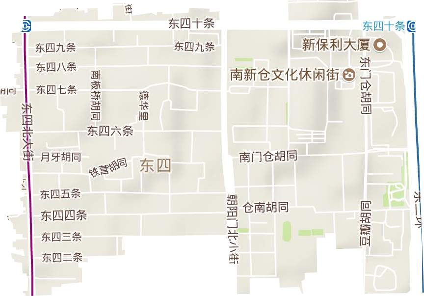 东四街道地形地图
