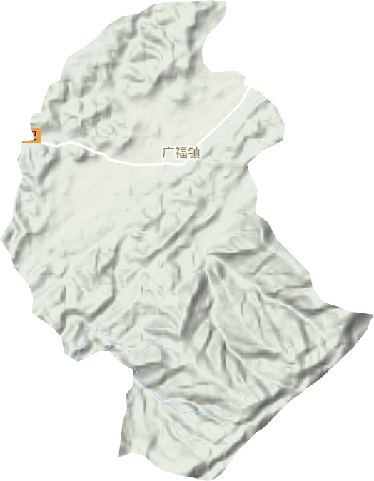 广福镇地形地图