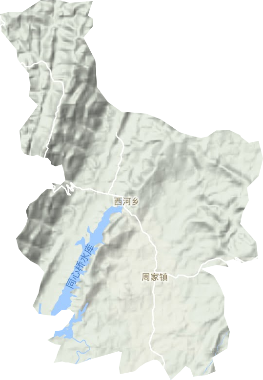 周家镇地形地图