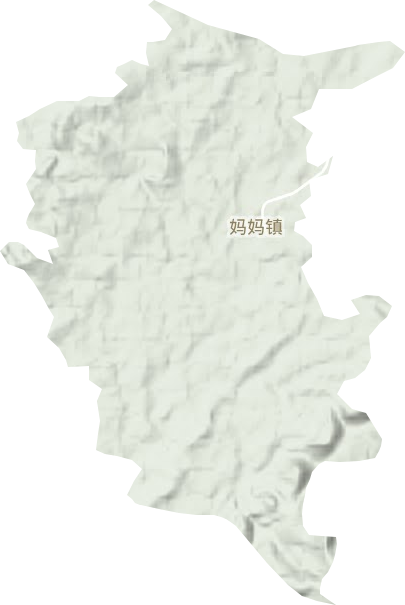 妈妈镇地形地图