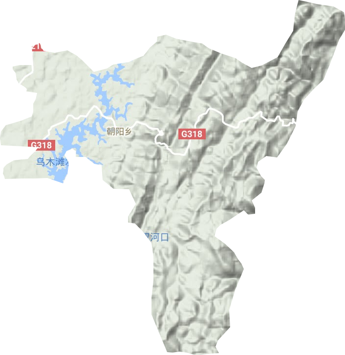 朝阳乡地形地图