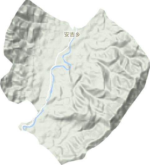 安吉乡地形地图