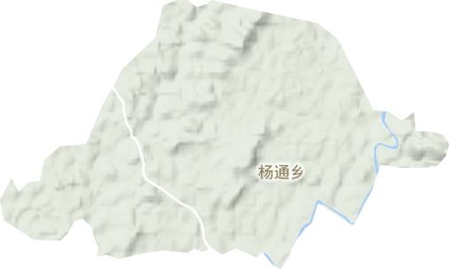 杨通乡地形地图