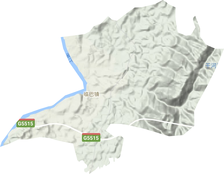 临巴镇地形地图