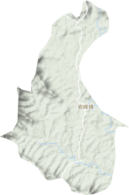 岩峰镇地形地图