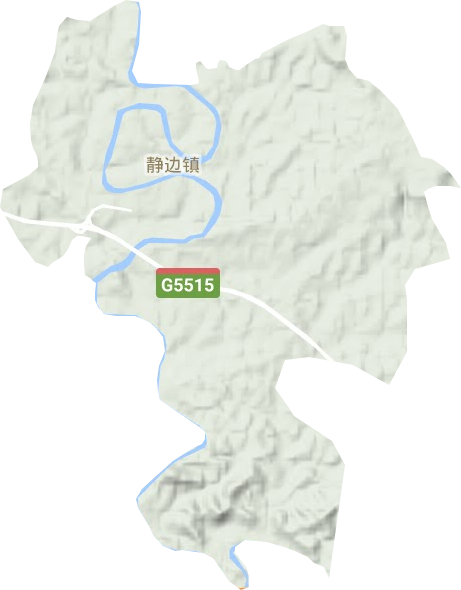 静边镇地形地图