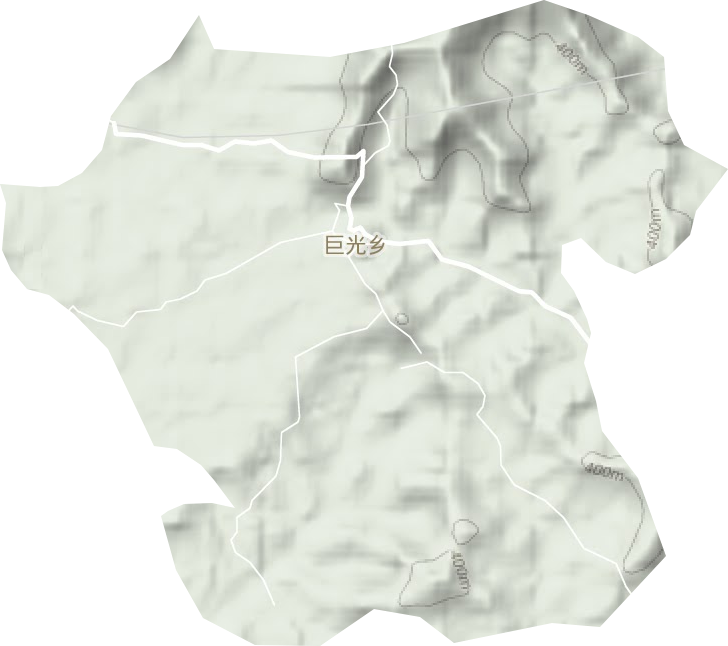 巨光乡地形地图