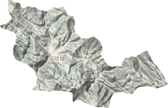 旧院镇地形地图