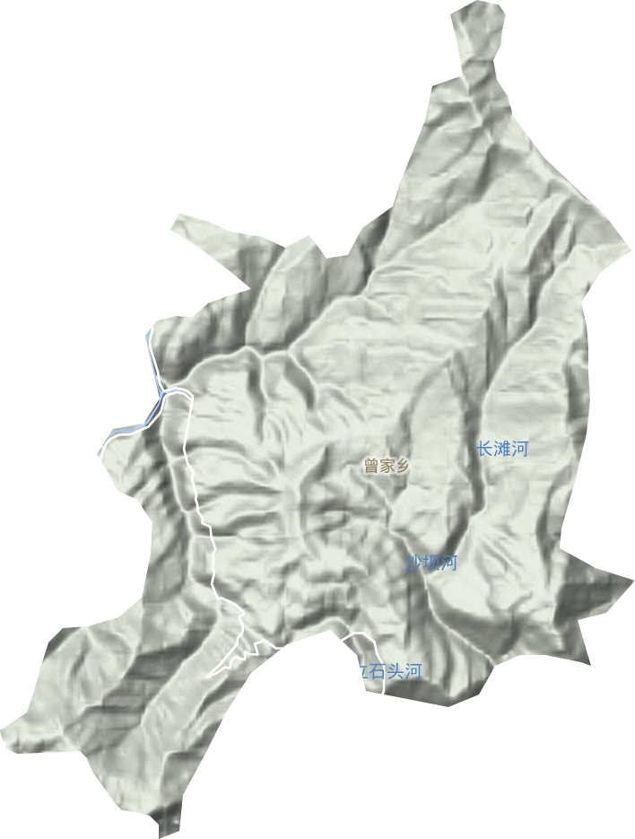 曾家乡地形地图