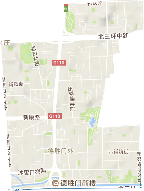 德胜街道地形地图