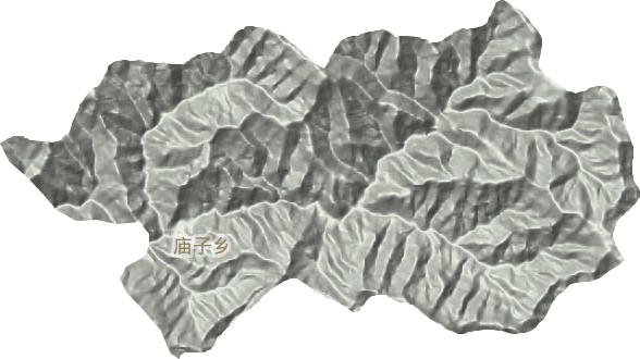 庙子乡地形地图