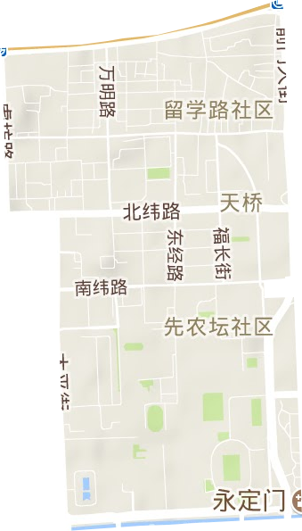 天桥街道地形地图