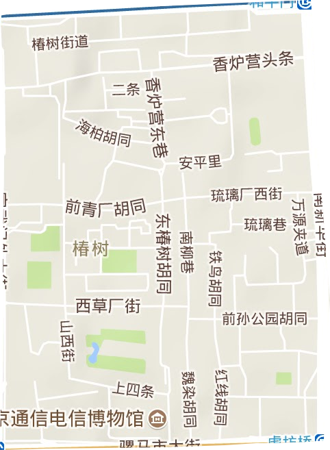 椿树街道地形地图