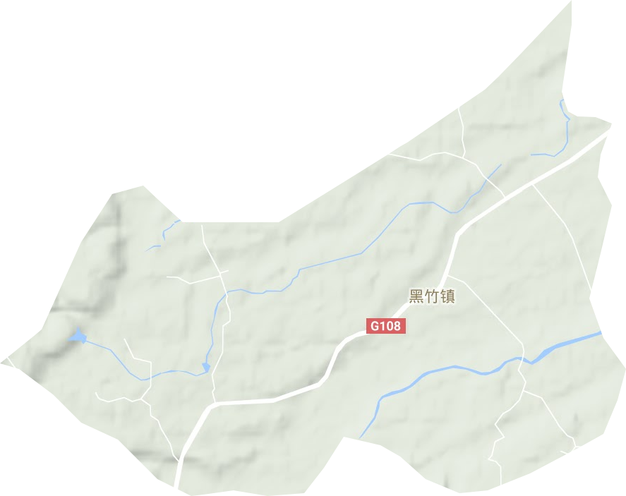 黑竹镇地形地图