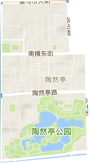 陶然亭街道地形地图