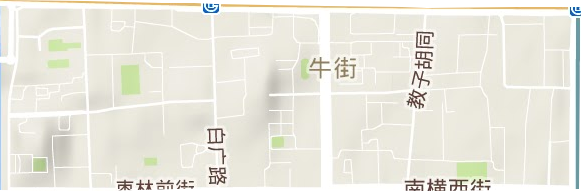牛街街道地形地图