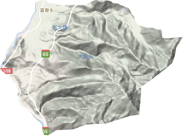 唐家镇地形地图