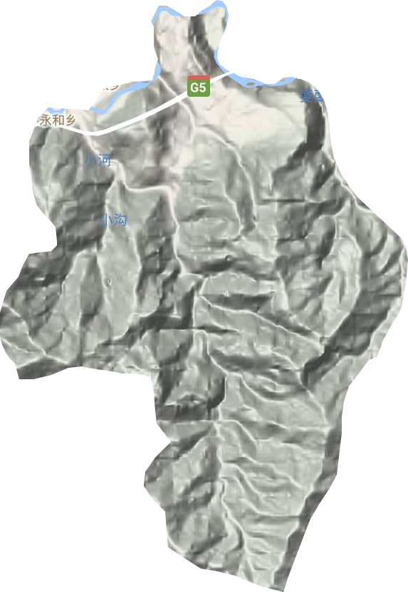 永和乡地形地图