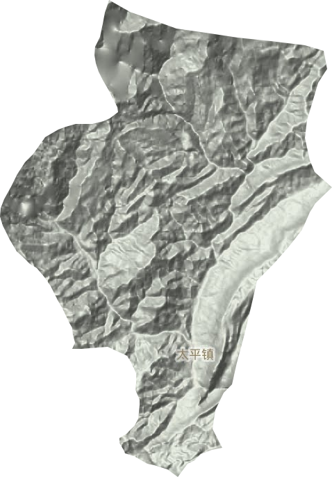 太平镇地形地图