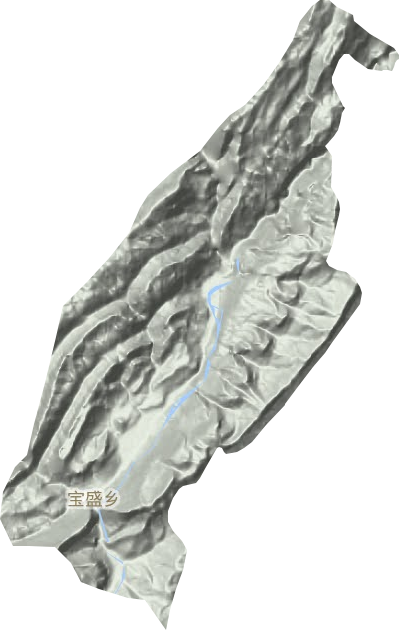 宝盛乡地形地图