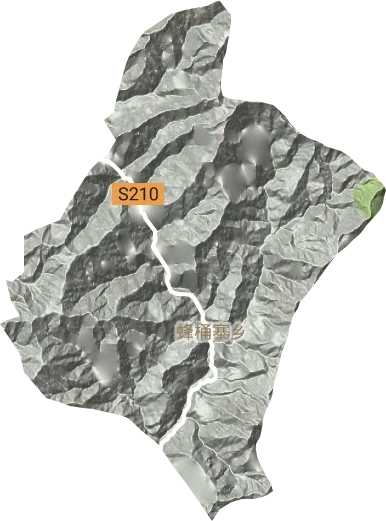 蜂桶寨乡地形地图