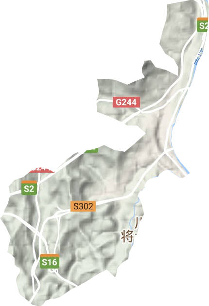 回风街道地形地图