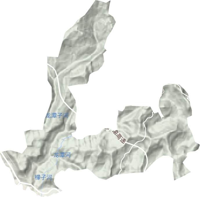 玉堂街道地形地图
