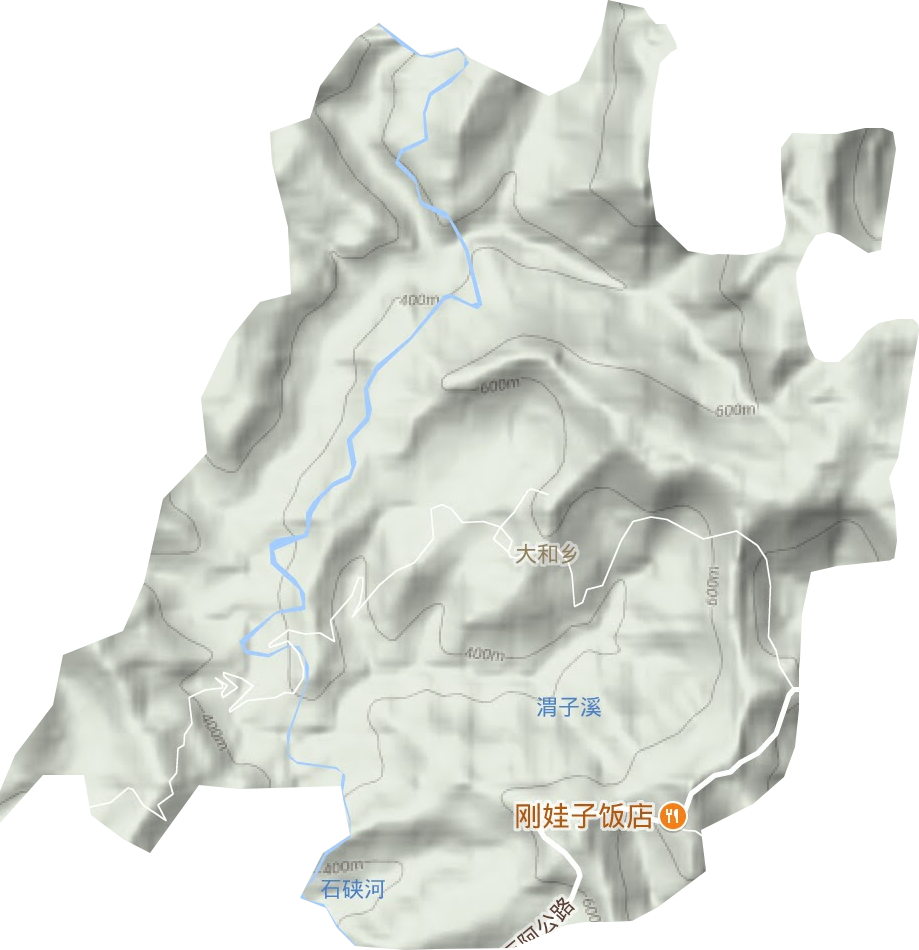 大和乡地形地图