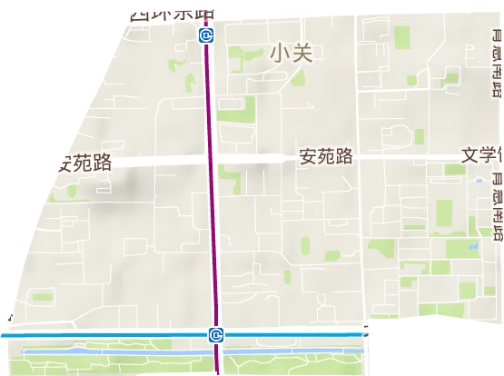 小关街道地形地图