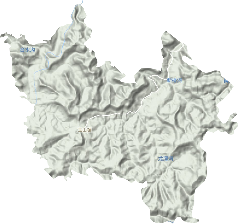 玉山镇地形地图