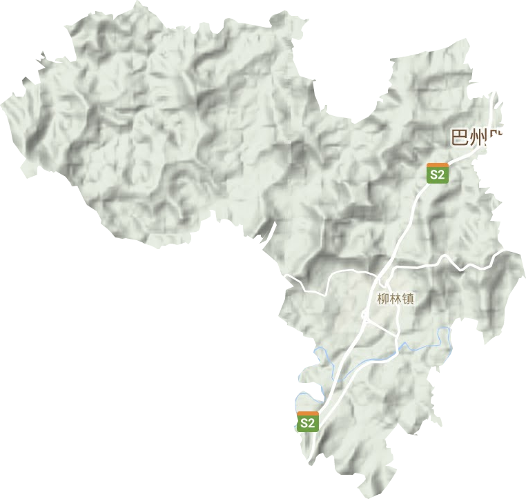 柳林镇地形地图