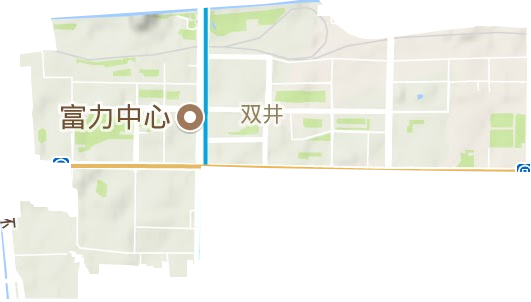 双井街道地形地图