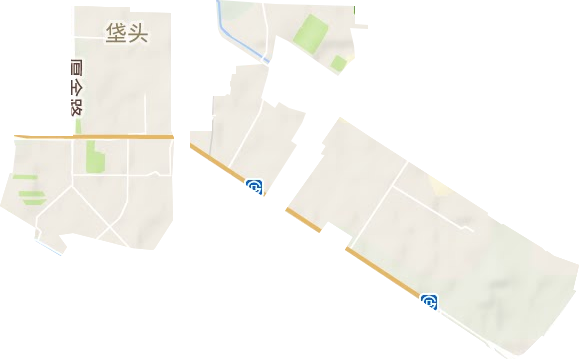 垡头街道地形地图