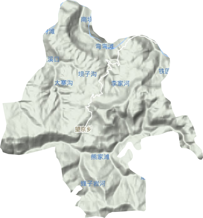 望京镇地形地图