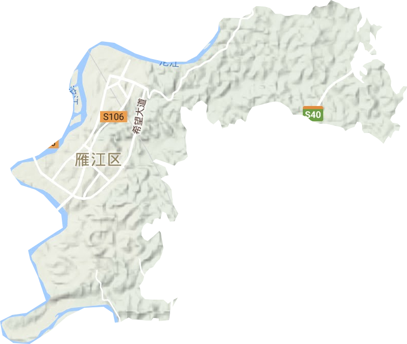 宝台镇地形地图