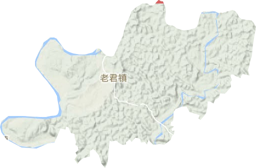 老君镇地形地图