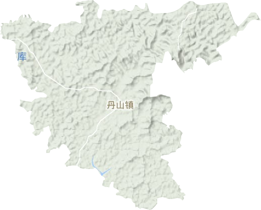 丹山镇地形地图