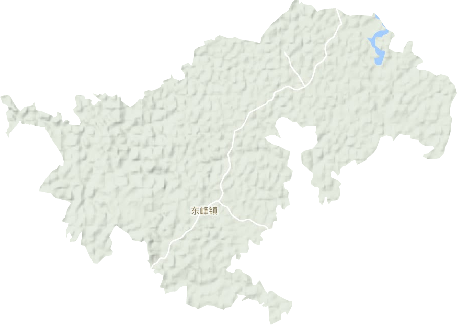东峰镇地形地图