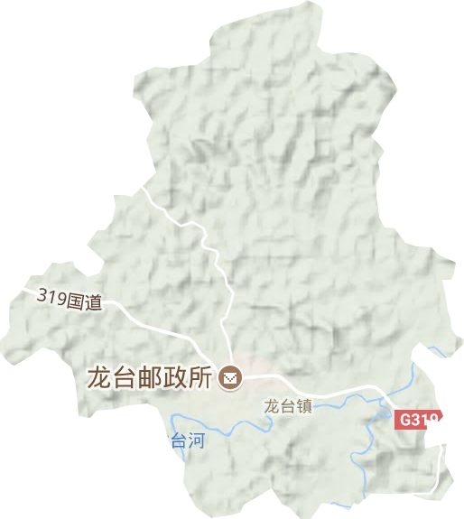 龙台镇地形地图