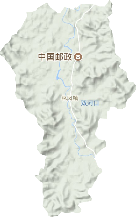 林凤镇地形地图
