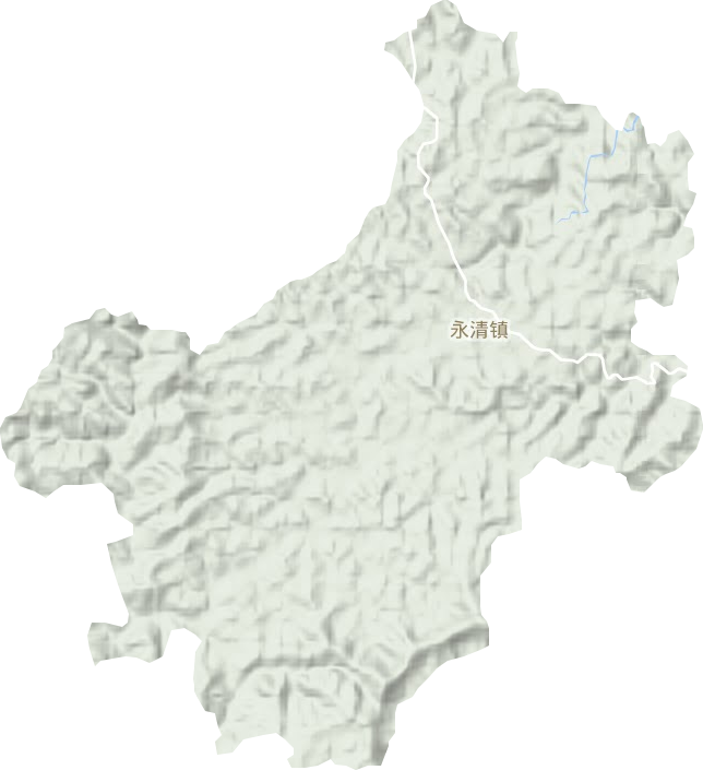 永清镇地形地图