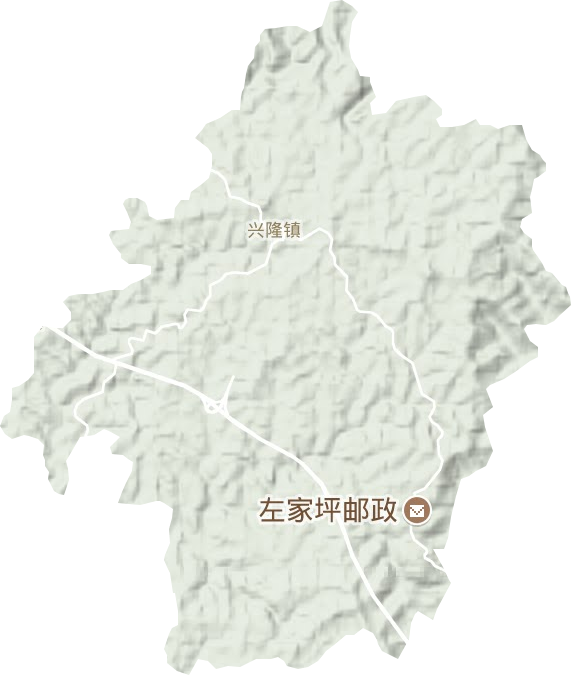 兴隆镇地形地图